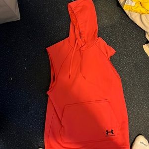 Sleeve-Cut Under Armour Red Sweatshirt